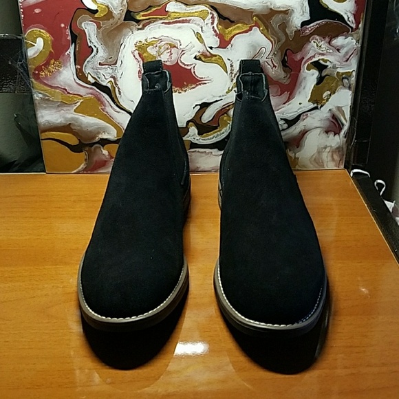 Mens "Ben" Genuine Suede Chelsea Boots - Picture 2 of 8